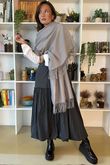 Paloma Pouf Layering Dress Charcoal